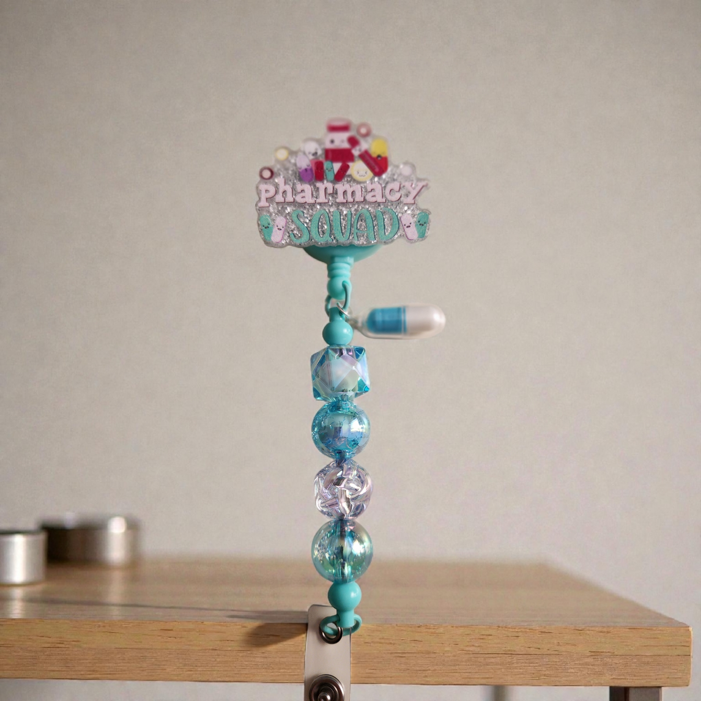 Beaded Badge Reel