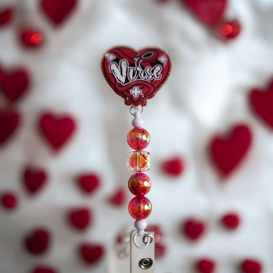 Beaded Badge Reel
